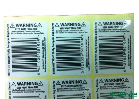 Stampatore lucido Vinyl Paper di codice a barre 20mm del vinile cosmetico CMYK dell'autoadesivo