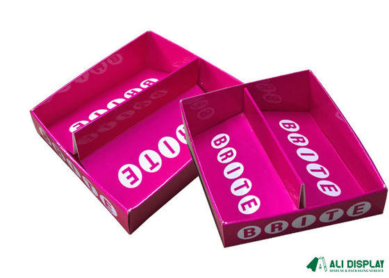 Cartone cosmetico Kraft delle scatole di presentazione del contatore 300gsm CCNB di vendita al dettaglio del supporto